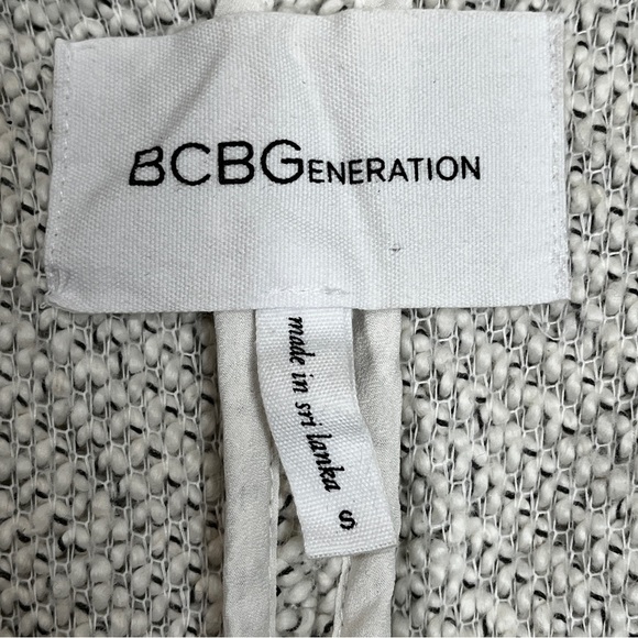 Bcbgeneration Shawl Collar Open Front Sleeveless Cardigan Vest Women’s Size S - Picture 3 of 5